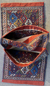 Exquisite Persian Qashqai Nomadic Vintage Khorjin ‘Saddle bag’ by Rugistan - product image 6 for Resin Society