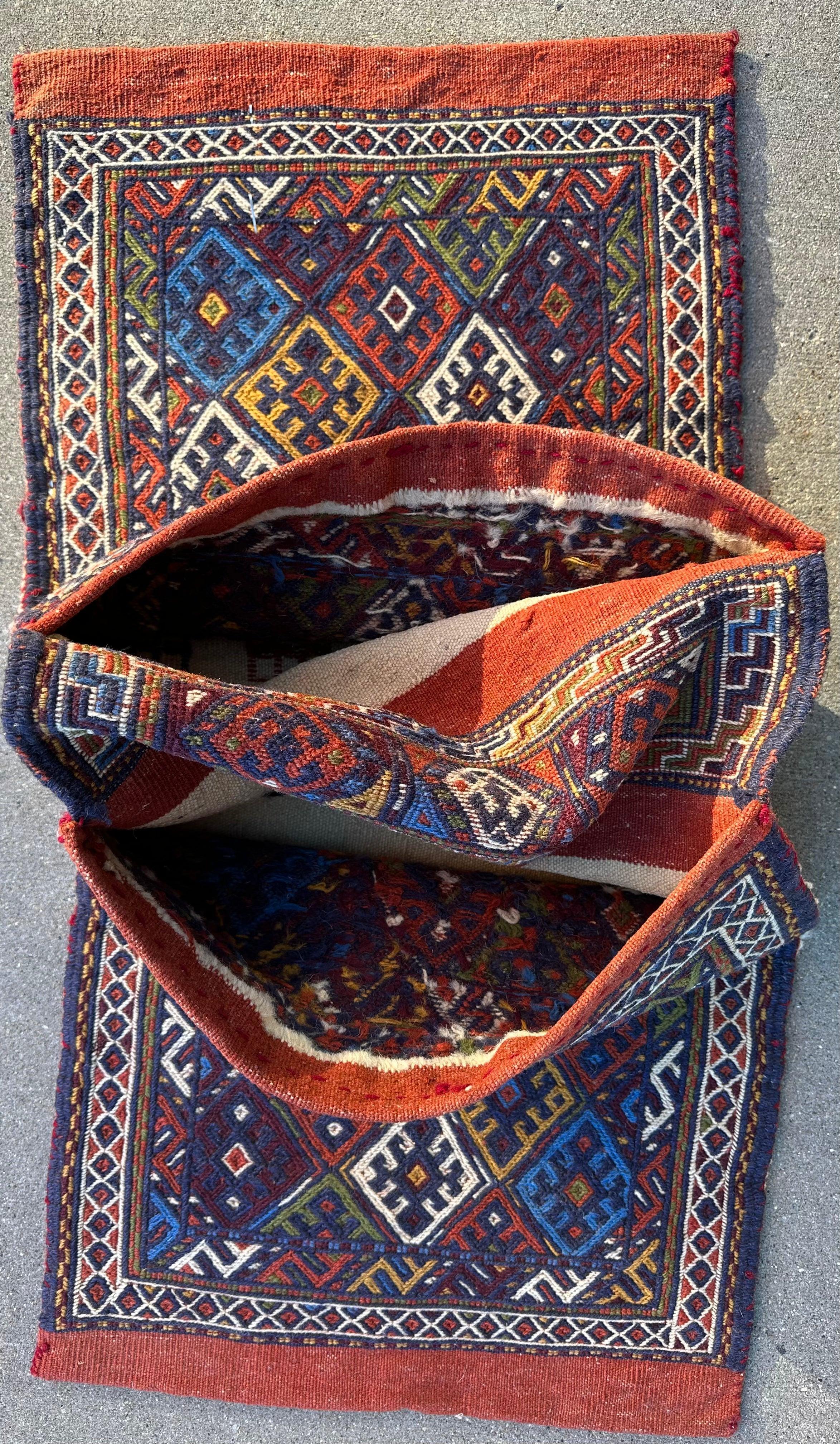 Exquisite Persian Qashqai Nomadic Vintage Khorjin ‘Saddle bag’ by Rugistan - product image 6 for Resin Society