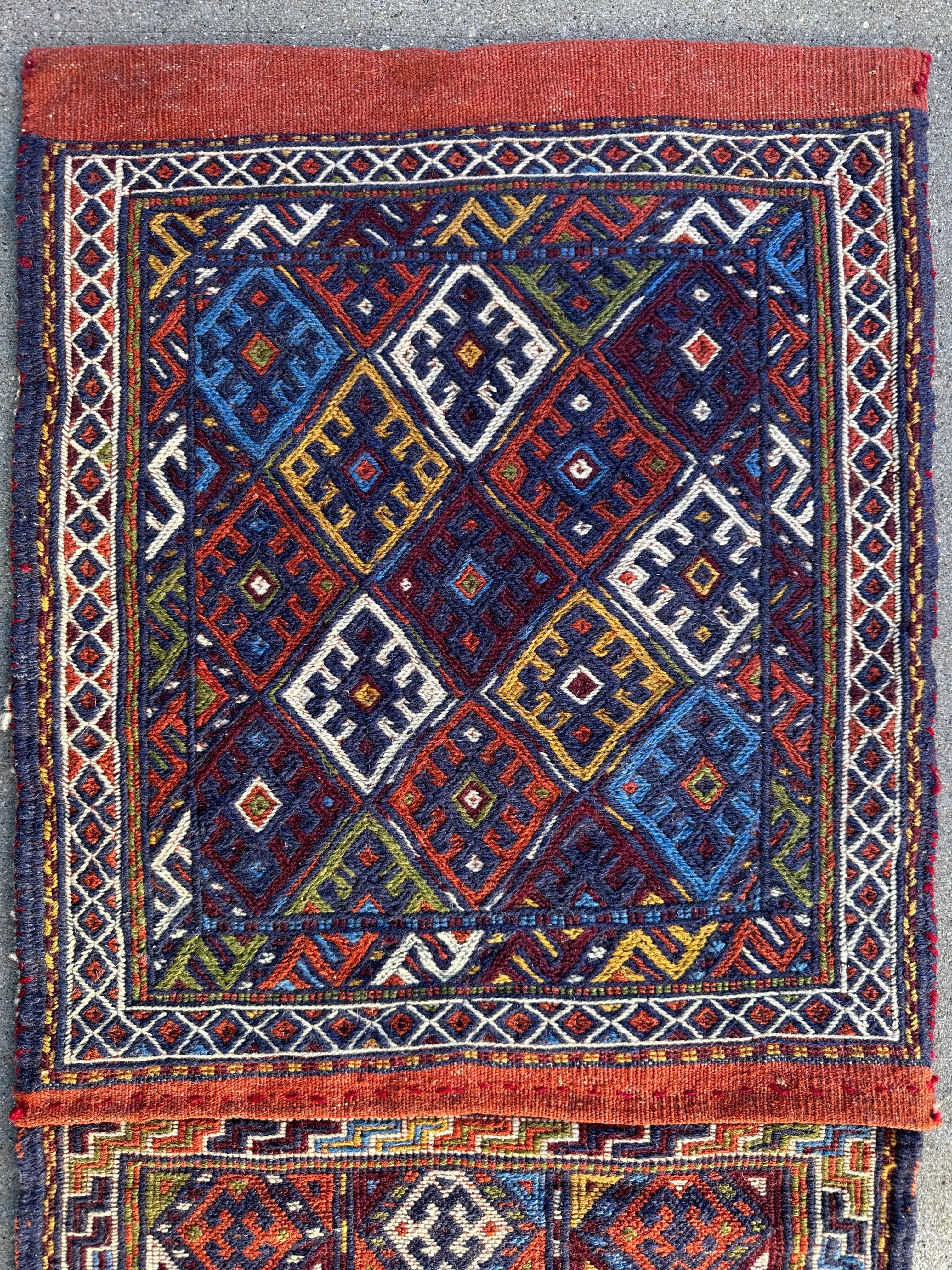 Exquisite Persian Qashqai Nomadic Vintage Khorjin ‘Saddle bag’ by Rugistan - product image 7 for Resin Society