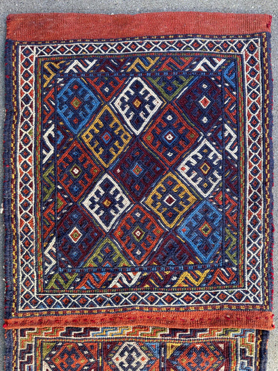 Exquisite Persian Qashqai Nomadic Vintage Khorjin ‘Saddle bag’ by Rugistan - product image 7 for Resin Society