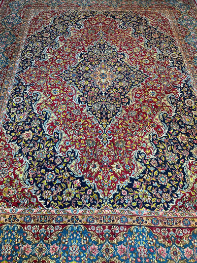 Exquisite Persian Vintage Medalian Rug 10 x 13 by Rugistan - product image 16 for Resin Society