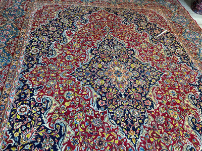 Exquisite Persian Vintage Medalian Rug 10 x 13 by Rugistan - product image 17 for Resin Society