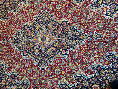 Exquisite Persian Vintage Medalian Rug 10 x 13 by Rugistan - product image 18 for Resin Society