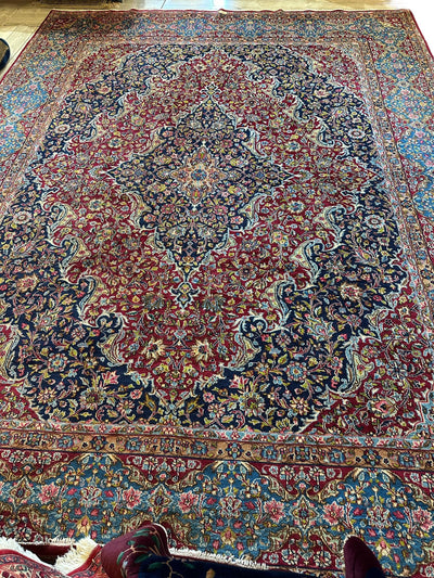 Exquisite Persian Vintage Medalian Rug 10 x 13 by Rugistan - product image 6 for Resin Society