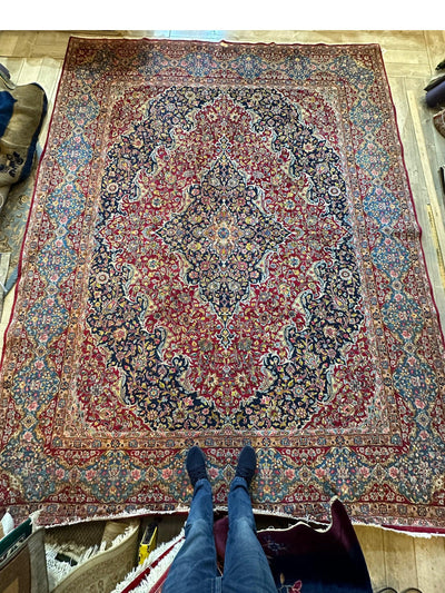Exquisite Persian Vintage Medalian Rug 10 x 13 by Rugistan - product image 9 for Resin Society