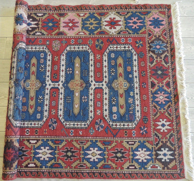 Exquisite Vintage Hand Knotted Soumak Area Rug 6x4 Ft by Rugistan - product image 5 for Resin Society