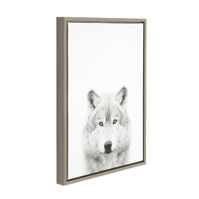 Sylvie Wolf Framed Canvas by Simon Te Tai by kateandlaurel - product image 18 for Resin Society