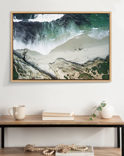Sylvie La Jolla Curves Framed Canvas by Rachel Bolgov by kateandlaurel - product image 11 for Resin Society