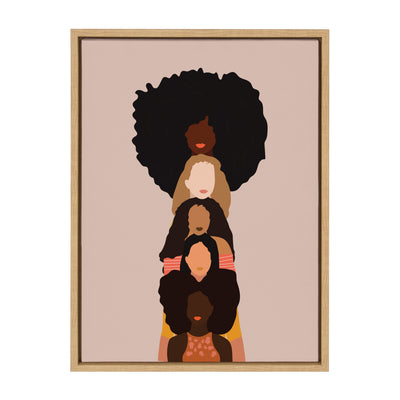 Sylvie Sisters Framed Canvas by kateandlaurel - main product image for Resin Society