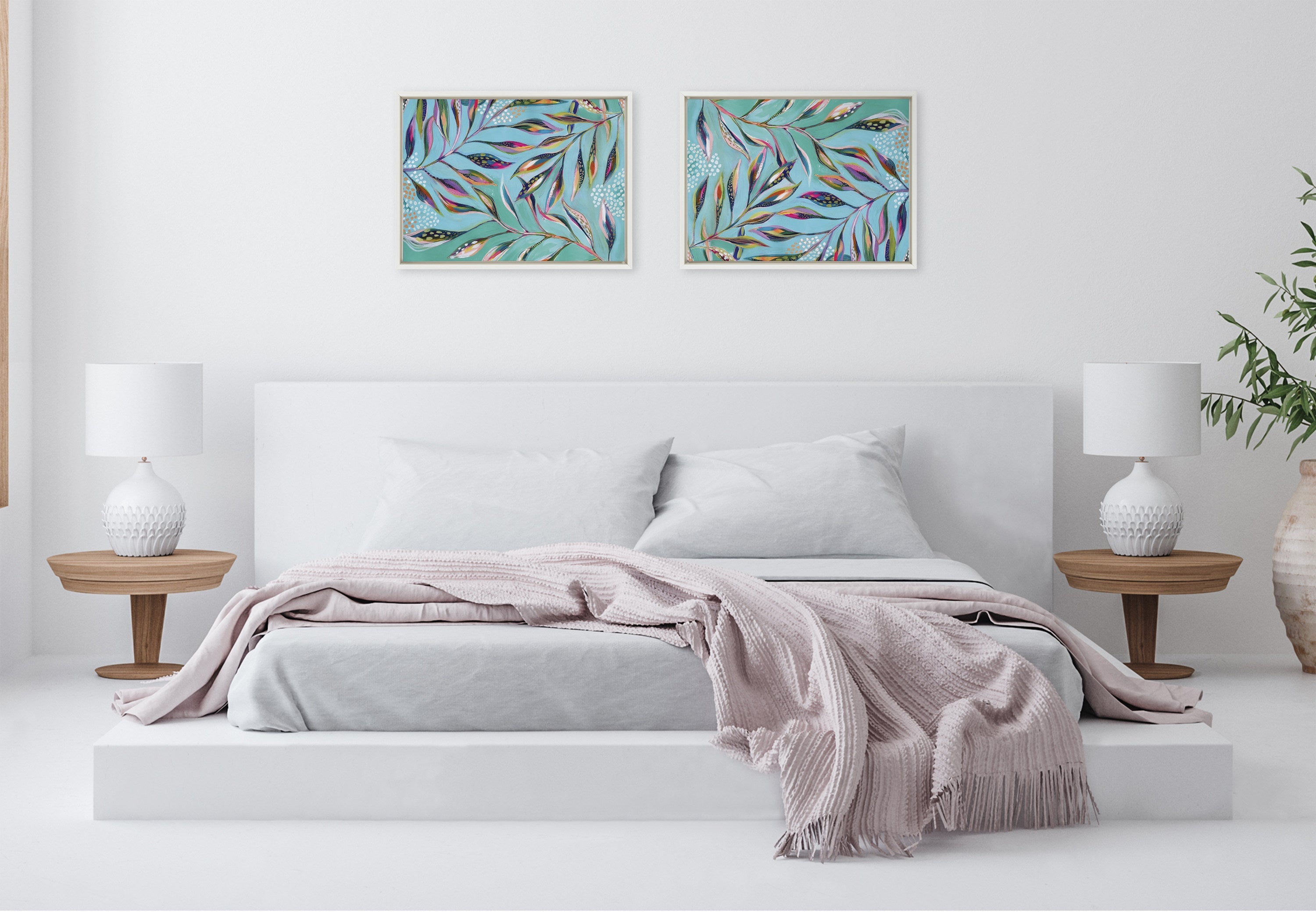 Sylvie A Tranquil Moment Framed Canvas by Jessi Raulet of Ettavee