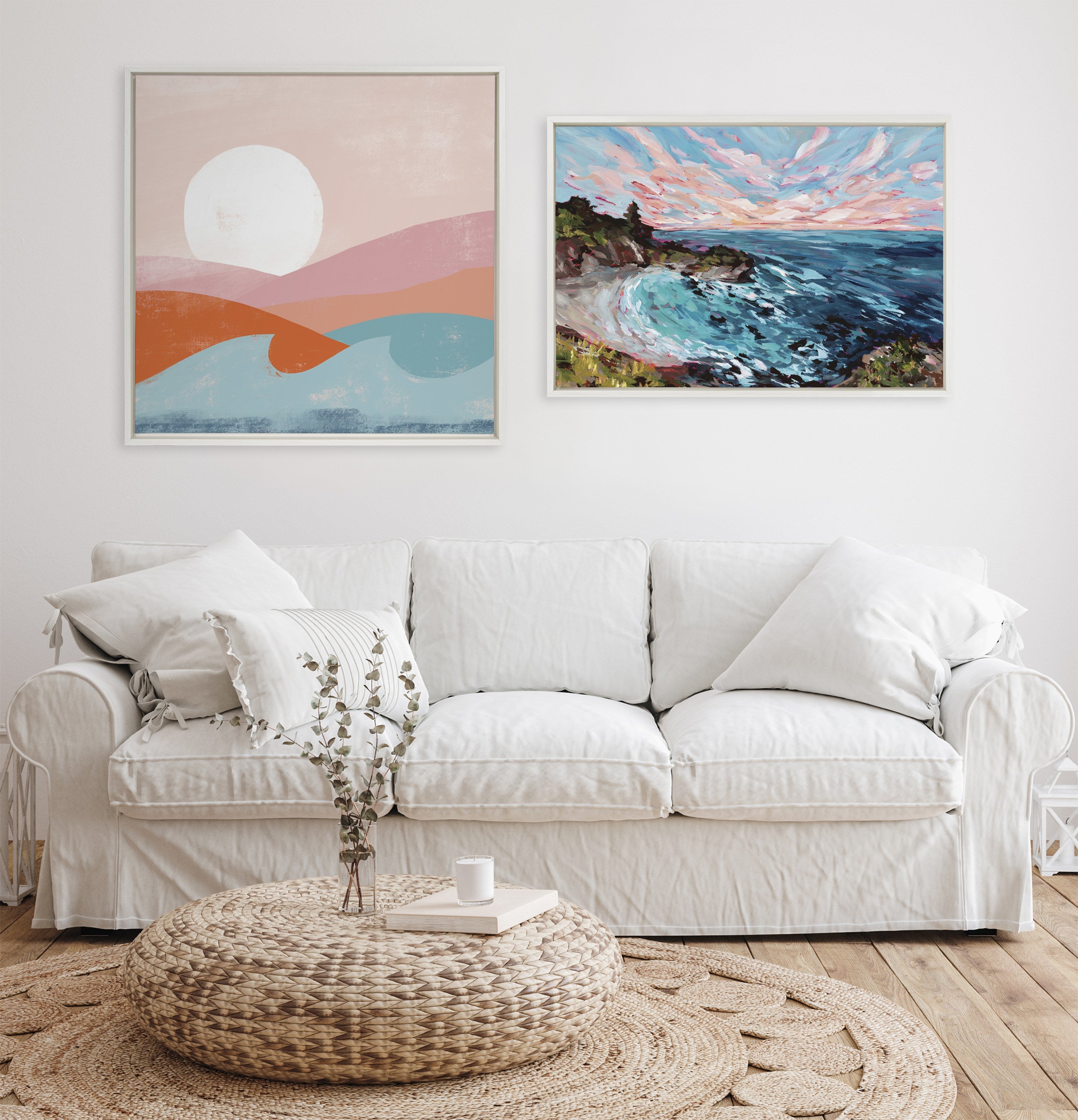 Sylvie Endless Summer Framed Canvas by kateandlaurel - product image 11 for Resin Society