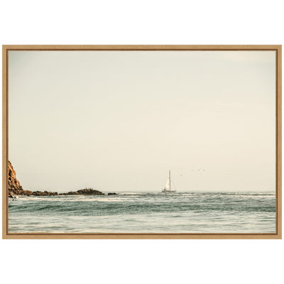 Sylvie Sailing the Pacific Framed Canvas by Alicia Bock