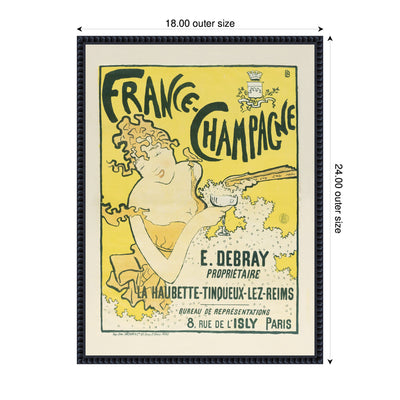 France Champagne 1889 91 Pierre Bonnard by The Art Institute of Chicago Framed Canvas Wall Art Print