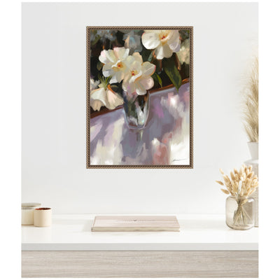 Sylvie Shadow Dance Framed Canvas by Mary Sparrow