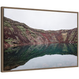 Sylvie Reflection Pool framed canvas art featuring nature pool reflection scene
