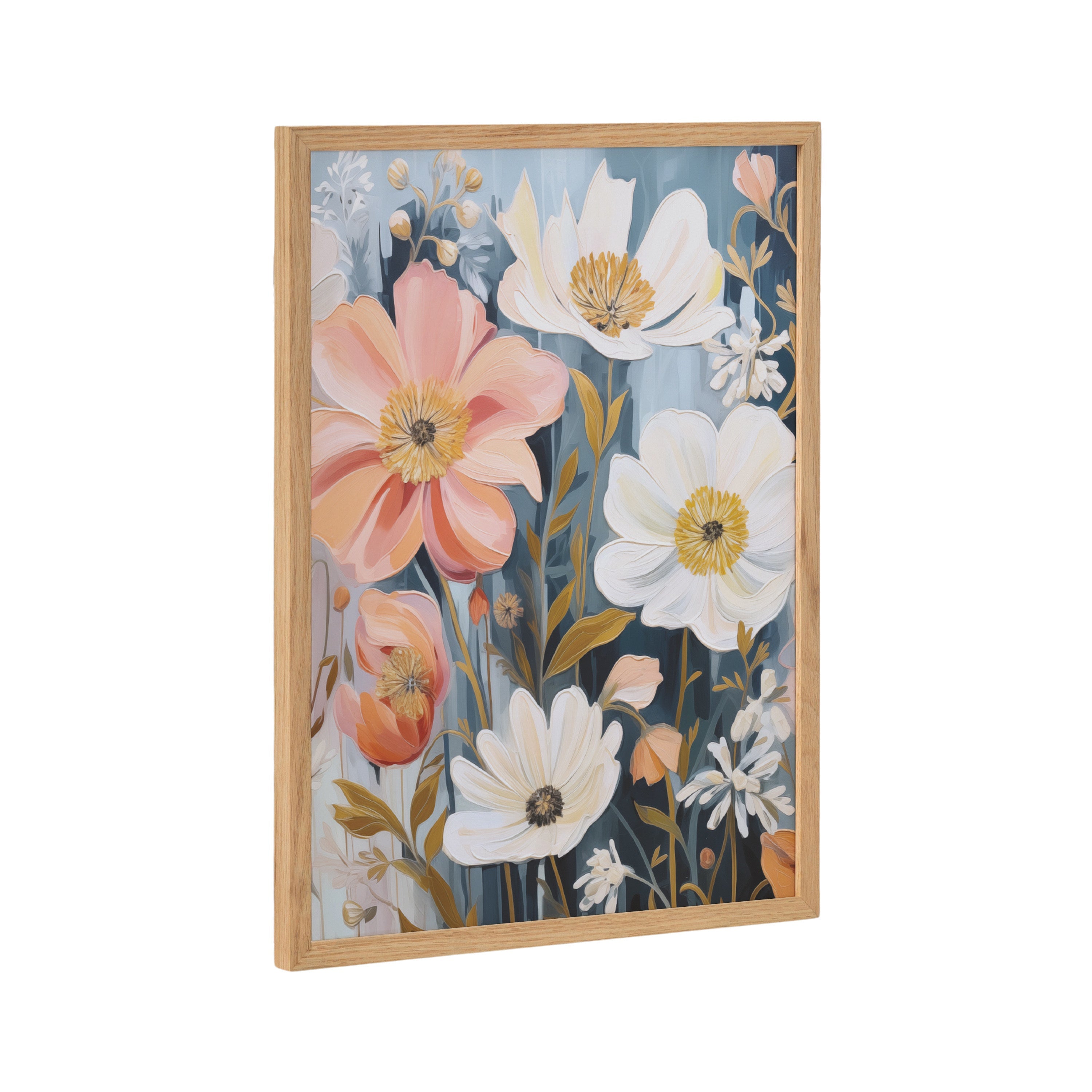 Gallery Boho Flowers in Muted Neutrals Print by The Creative Bunch Studio