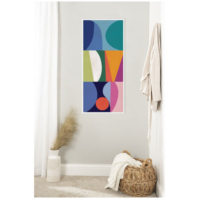 Abstract 02 Panel 2 by Rachel Lee Framed Canvas Wall Art Print