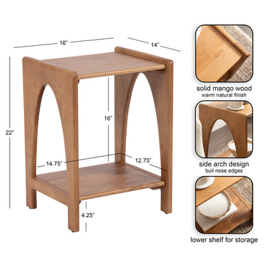 Aarstad Wood Side Table