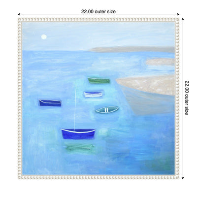 Sylvie Calm Waters Framed Canvas by Giuliana Lazzerini
