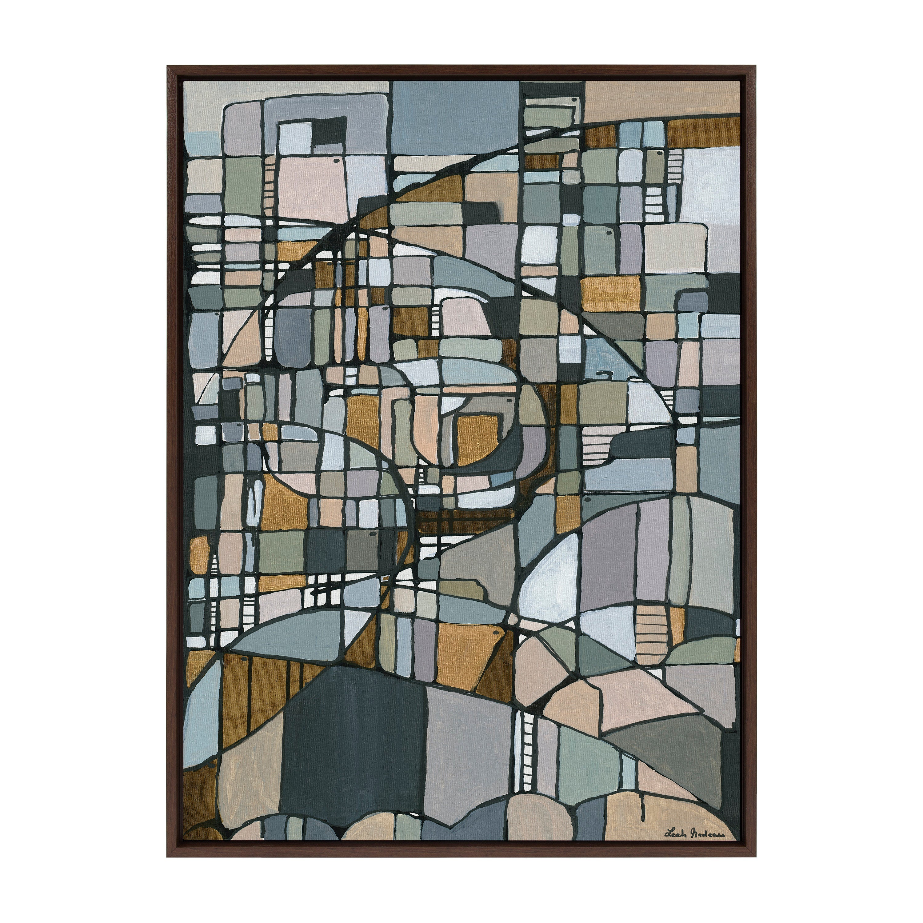Sylvie Deco Nadeau Framed Canvas by Leah Nadeau by kateandlaurel - product image 7 for Resin Society