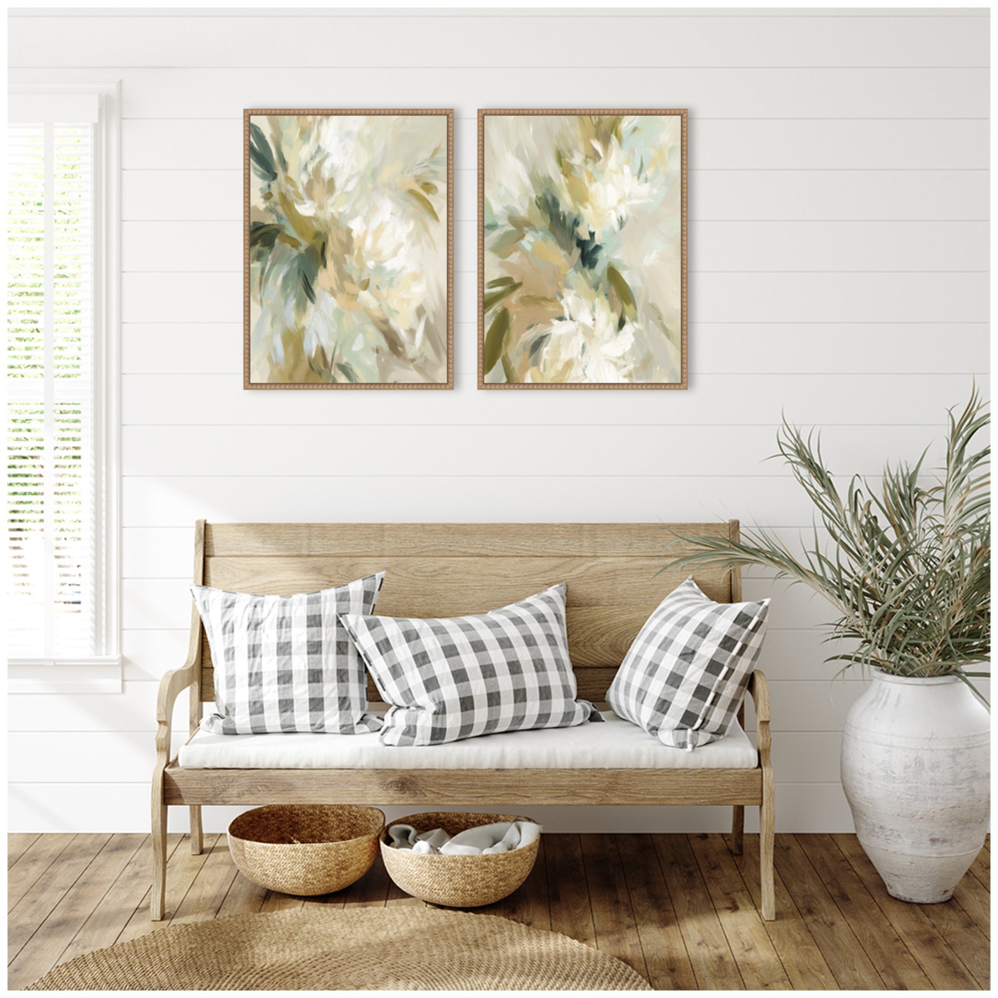 Garden No.
1 & No.
2 2 Piece Framed Canvas Wall Art Set by Amy Lighthall