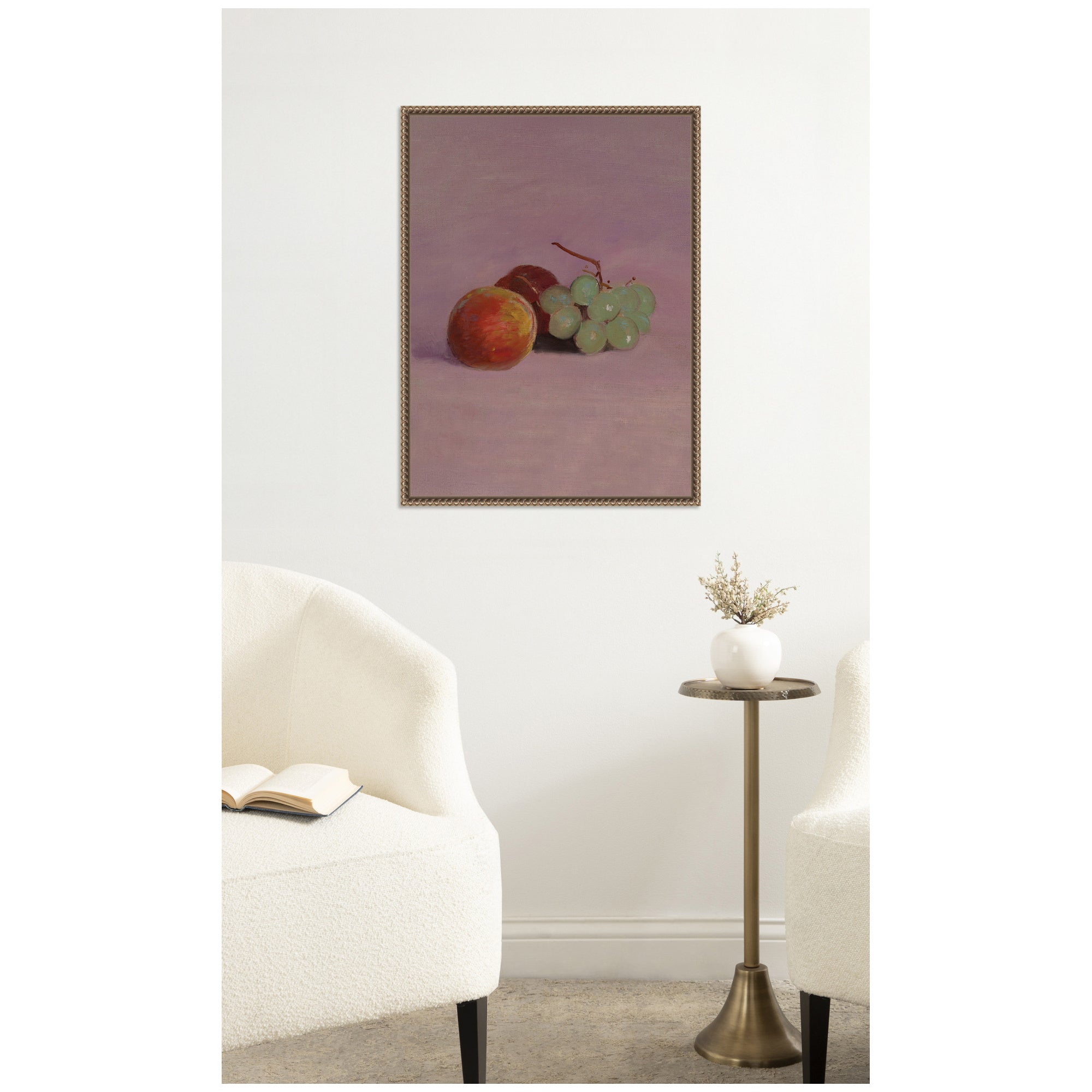 Still Life with Fruit 1905 Odilion Redon Vertical by Nostalgia Prints Framed Canvas Wall Art Print