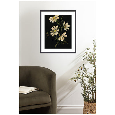 Framed Art Moody Floral 4 by Annie Quigley