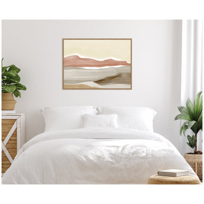 Brown Hill by Nikita Jariwala Framed Canvas Wall Art Print