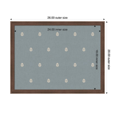 Pinboard Blue Botanical Block Print