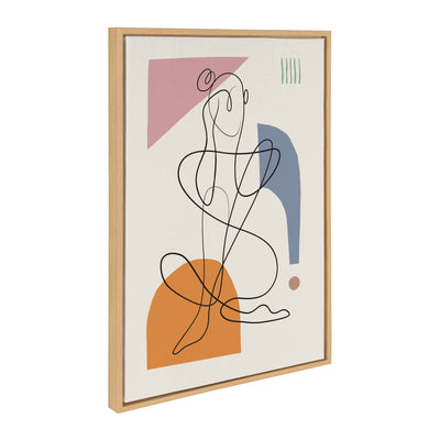Sylvie Thinking of You Framed Canvas