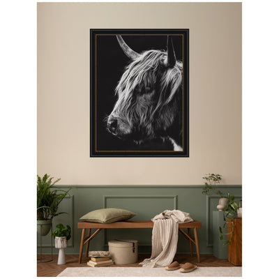 Scottish Highland Vertical by Crystal Lynn Collins Framed Wall Art Print