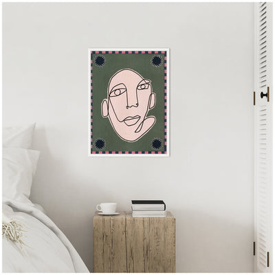 Sylvie Under The Sun 5 Framed Canvas by Shatha Al Dafai