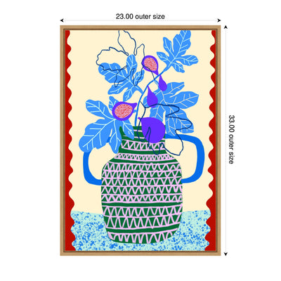 Sweet Fig Pot by Teresa Rego Framed Canvas Wall Art Print