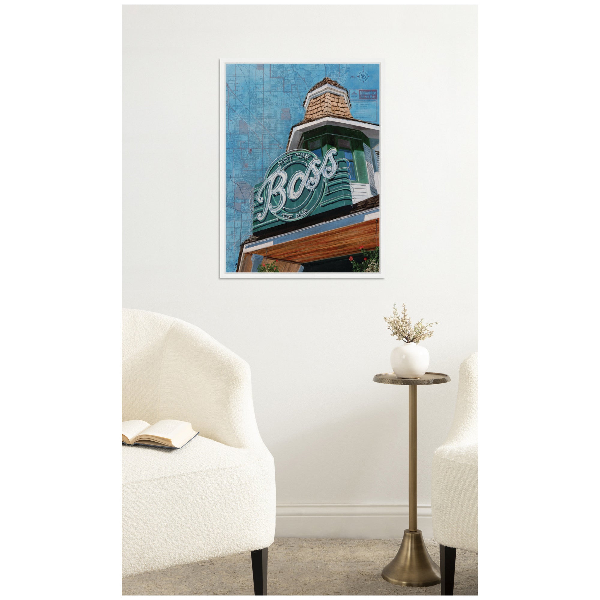 The Boss by Krista V.
Allenstein Framed Canvas Wall Art Print