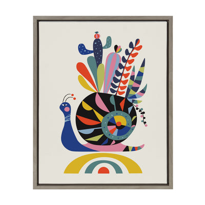 Sylvie Snail Framed Canvas by kateandlaurel - product image 16 for Resin Society