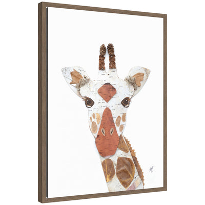 Giraffe by Madeline Jeppesen Framed Canvas Wall Art Print