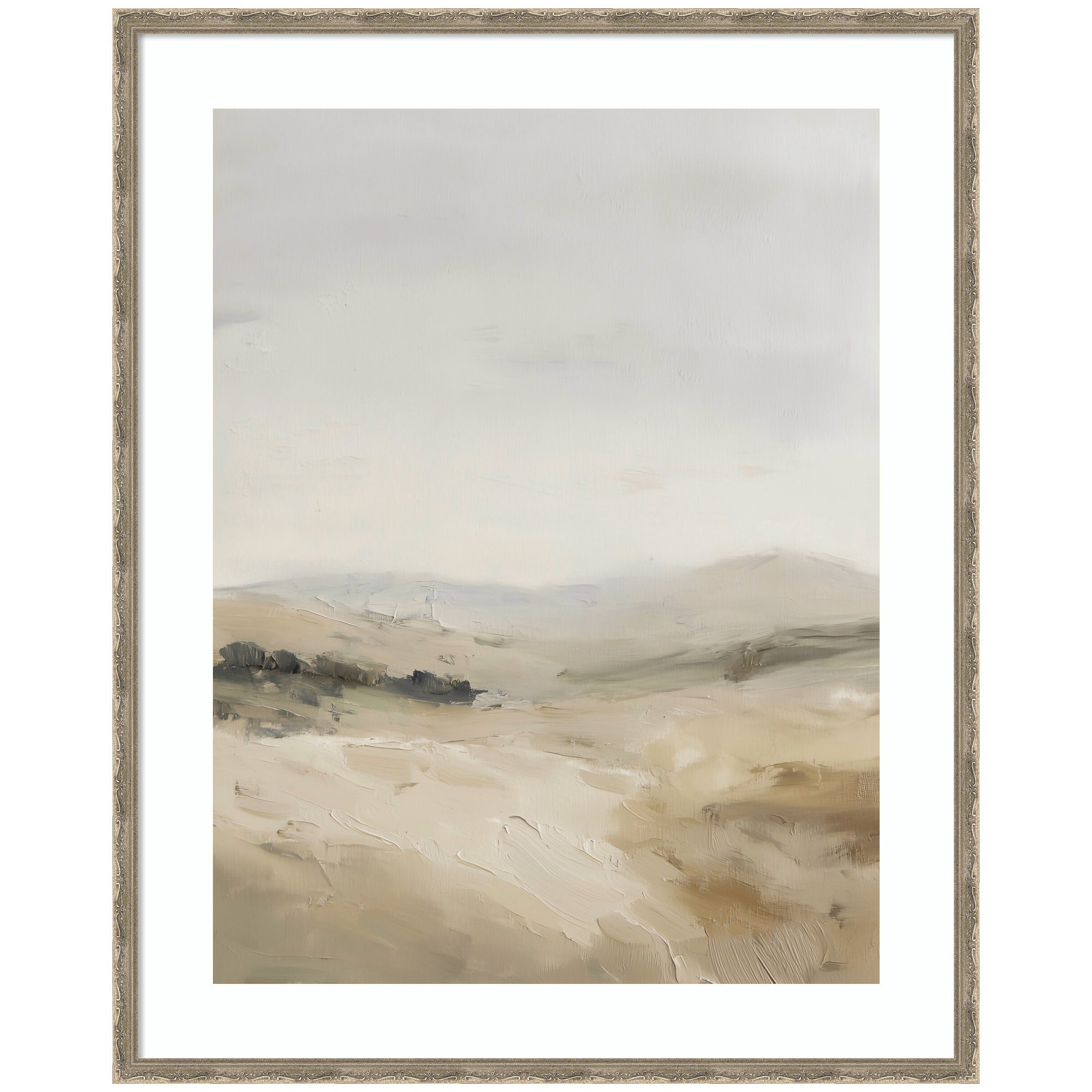 Framed wall art print titled Fading Fields II by Amy Lighthall, showing a serene natural scene with soft colors.