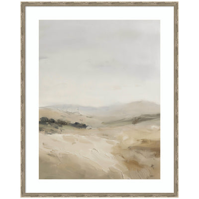 Framed wall art print titled Fading Fields II by Amy Lighthall, showing a serene natural scene with soft colors.