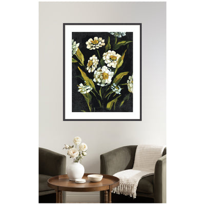 Framed Art Moody Floral 1 by Annie Quigley