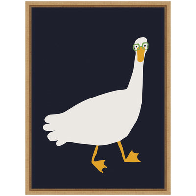 Sylvie Farm Duck Framed Canvas by Hannah Beisang