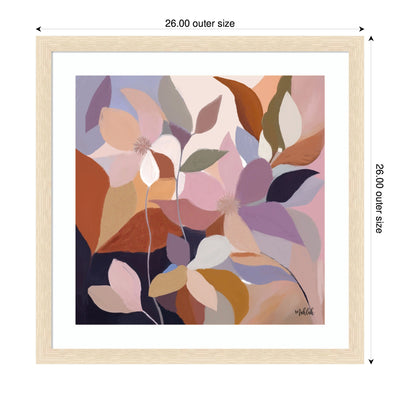 Framed Art Azure leaves by Inkheart Designs