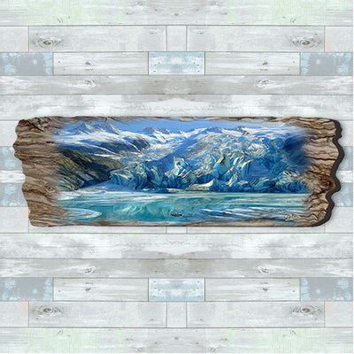 Majestic Glacier Wooden Wall Art by G. DeBrekht Coastal Decor