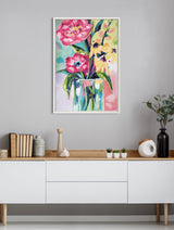 Sylvie Yellow Daisies Framed Canvas by Rachel Christopoulos by kateandlaurel - product image 8 for Resin Society