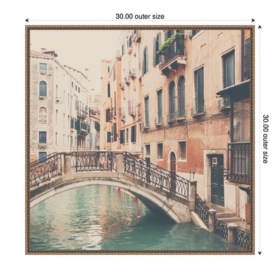 Sylvie Wandering The Streets of Venice Framed Canvas by Laura Evans