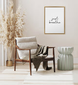 Sylvie Just Breathe BW Framed Canvas by kateandlaurel - product image 9 for Resin Society