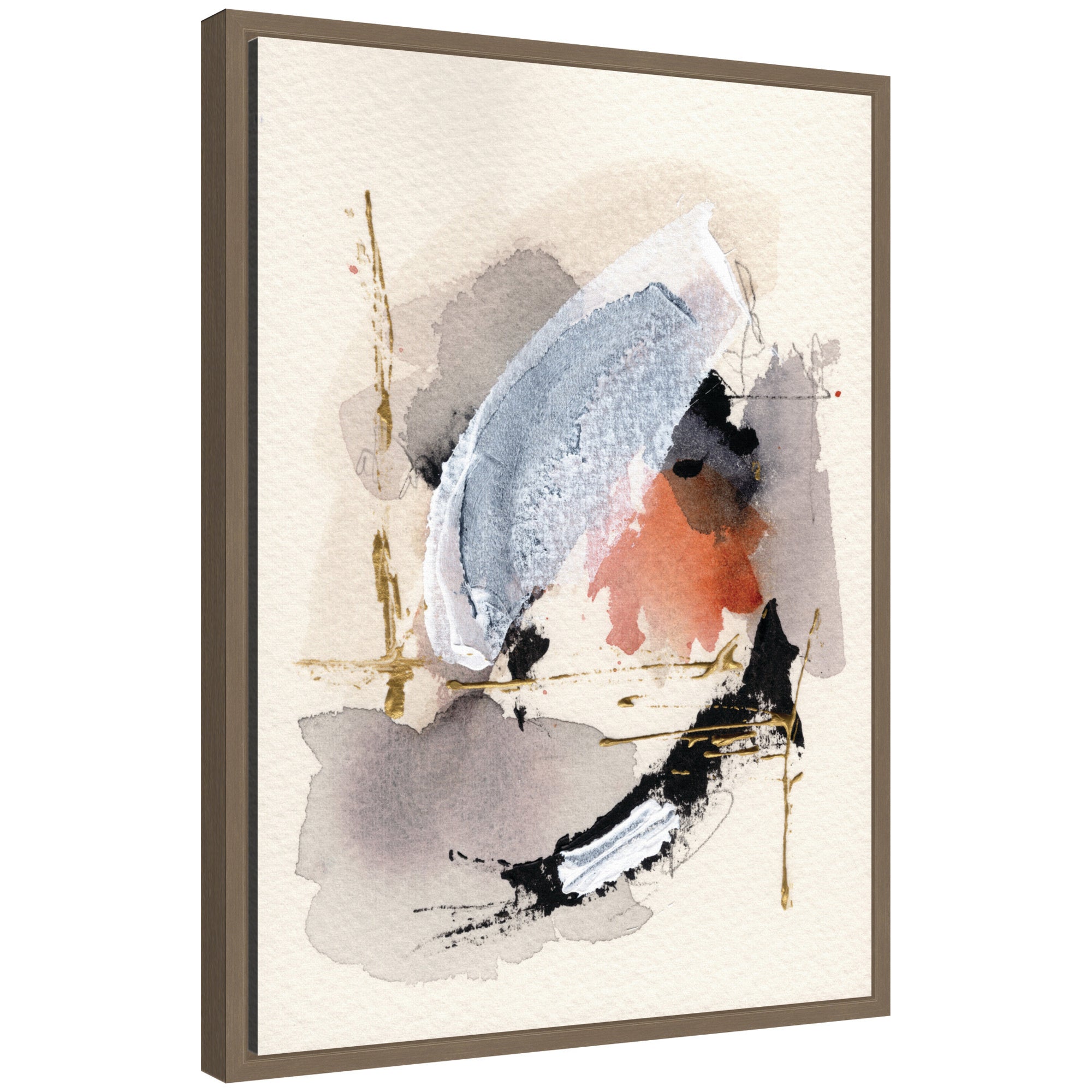 Sylvie Urban Wanderer 2 abstract framed canvas art by Xizhou Xie