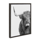 Sylvie Highland Cow Framed Canvas by kateandlaurel - product image 17 for Resin Society