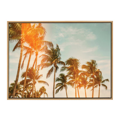 Sylvie Miami Breeze Framed Canvas by Alicia Bock