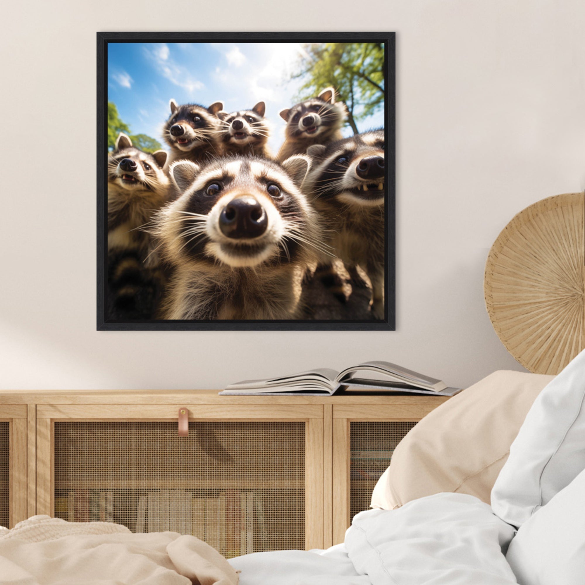 Funny Raccoon Selfie by The Creative Bunch Studio