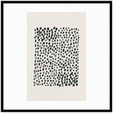 Abstract Black by Gabrielly Guedes framed wall art print showing a black and white abstract design